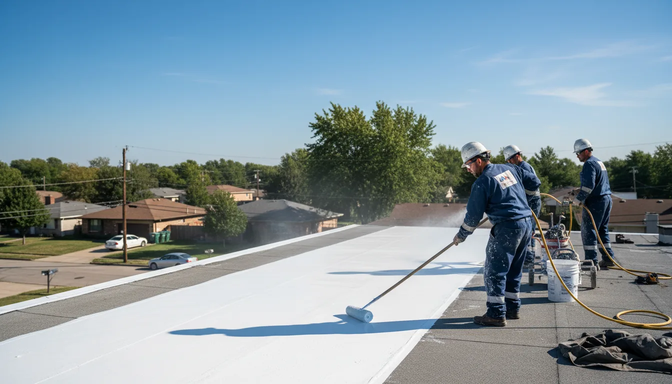 Commercial roof coating in Eva, TN near me